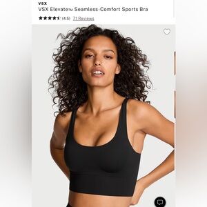 VSX Elevate Black Seamless Sports Bra
